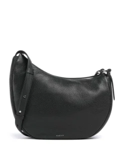 Pemberton Row Schultertasche genarbtes Rindsleder schwarz