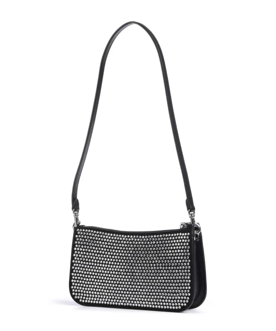 Penn Schultertasche Rindsleder schwarz