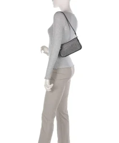 Penn Schultertasche Rindsleder schwarz