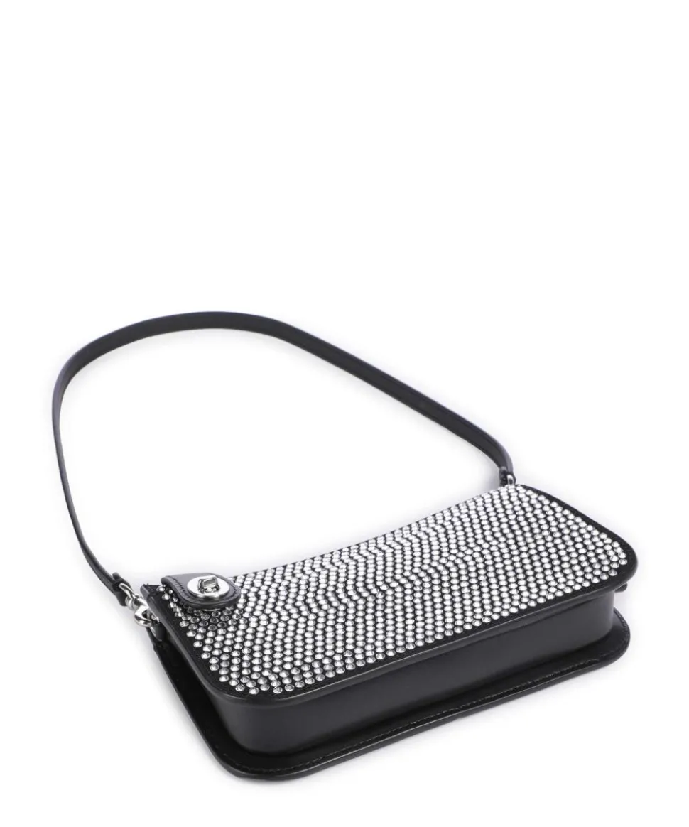 Penn Schultertasche Rindsleder schwarz