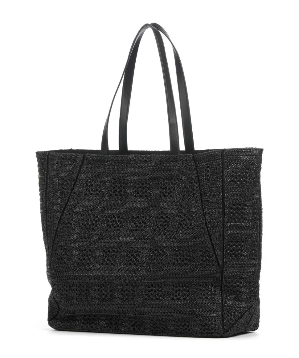 Periiee Shopper Bast schwarz