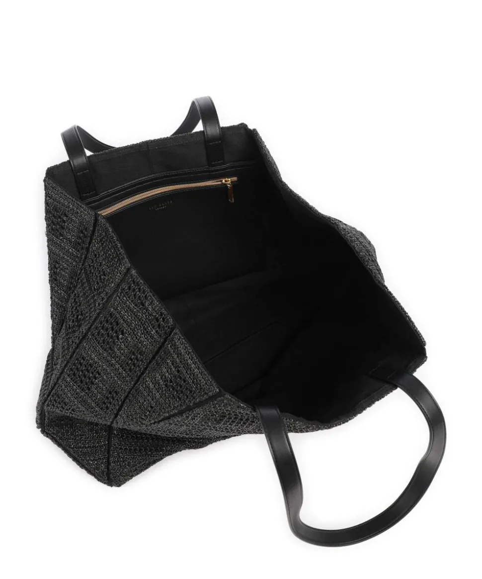 Periiee Shopper Bast schwarz