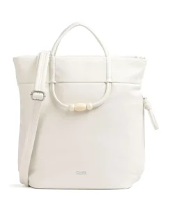 Perla PE120 Handtasche Lederimitat elfenbein