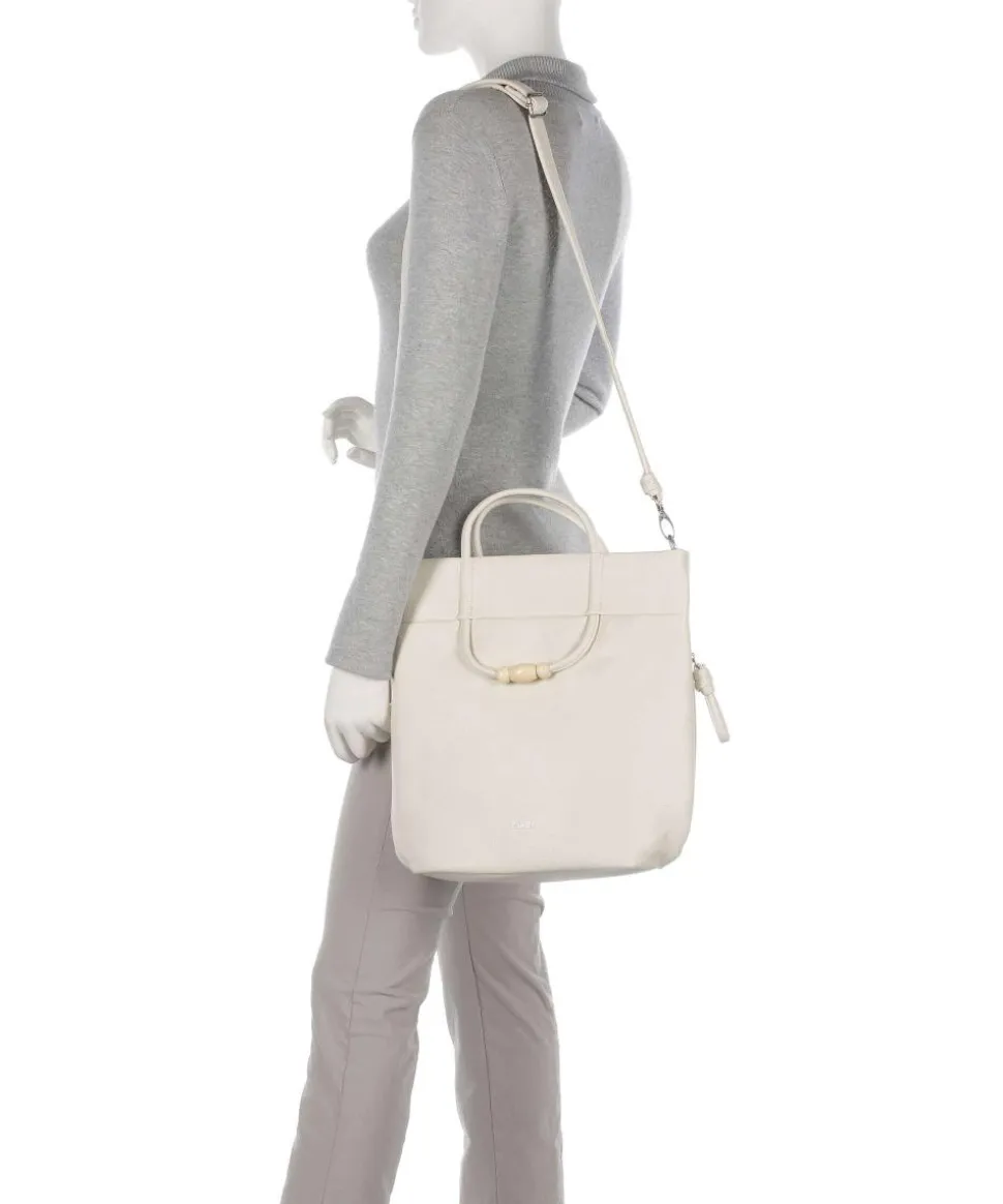 Perla PE120 Handtasche Lederimitat elfenbein