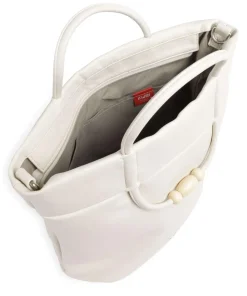 Perla PE120 Handtasche Lederimitat elfenbein