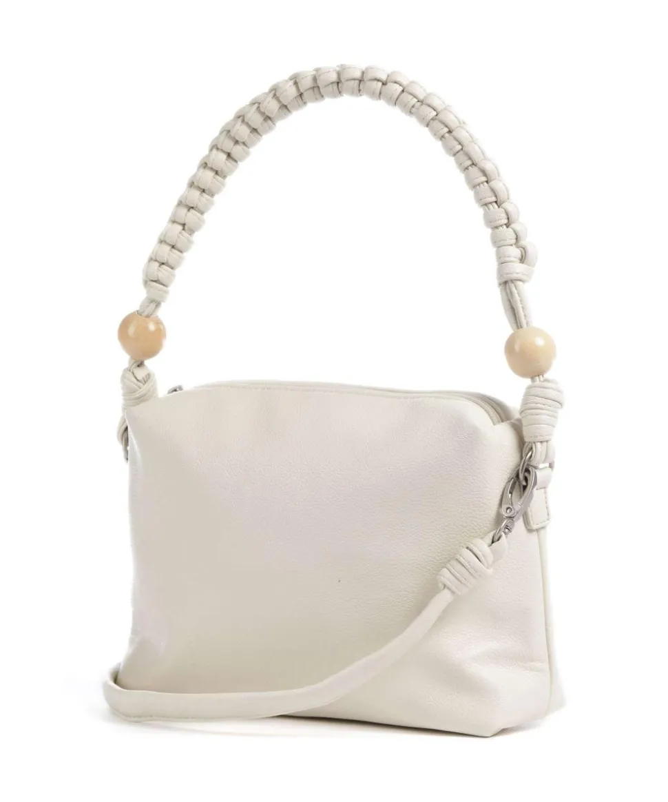 Perla PE60 Schultertasche Lederimitat elfenbein