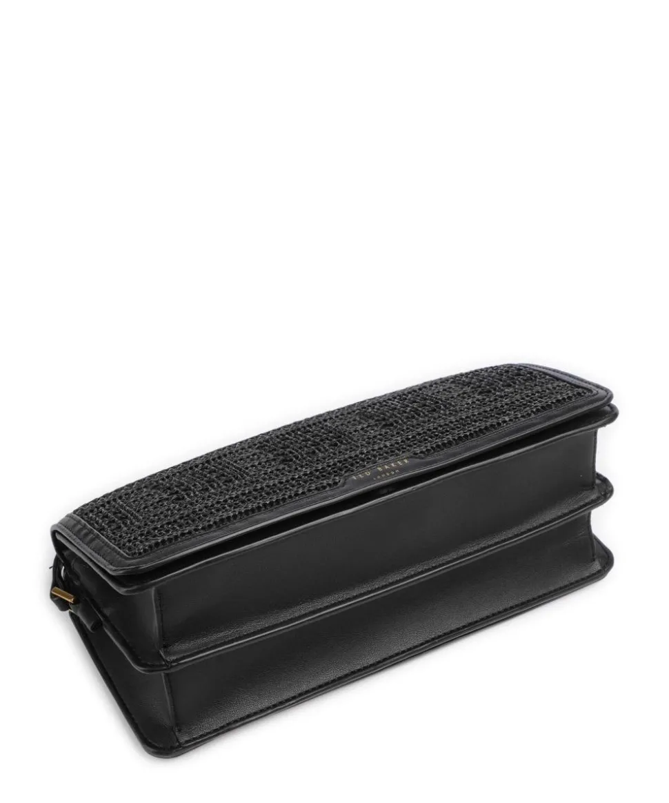 Pettria Schultertasche Bast schwarz