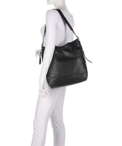 Philocalists Ally Beuteltasche genarbtes Rindsleder schwarz