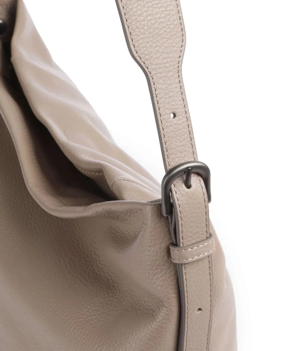 Philocalists Ally Beuteltasche genarbtes Rindsleder beige