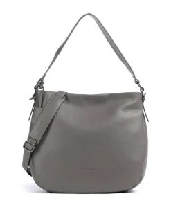 Philocalists Darling Beuteltasche genarbtes Leder grau