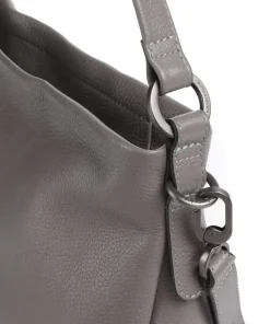 Philocalists Darling Beuteltasche genarbtes Leder grau