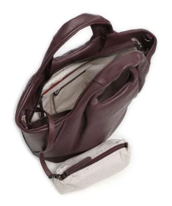 Philocalists Dearie Handtasche genarbtes Leder wein