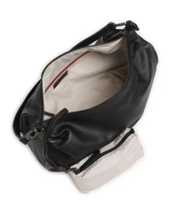 Philocalists Dewdrop Beuteltasche genarbtes Leder schwarz