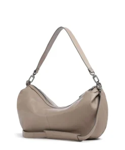 Philocalists Dewdrop Beuteltasche genarbtes Leder taupe