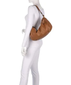 Philocalists Dewdrop Beuteltasche genarbtes Leder braun