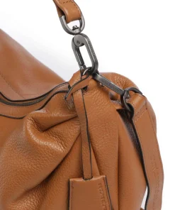 Philocalists Dewdrop Beuteltasche genarbtes Leder braun