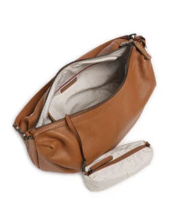 Philocalists Dewdrop Beuteltasche genarbtes Leder braun