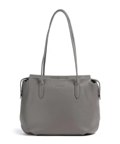 Philocalists Gorgeous Shopper genarbtes Leder dunkelgrau