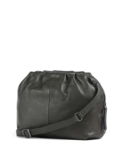 Philocalists Honey Umhängetasche genarbtes Leder khaki