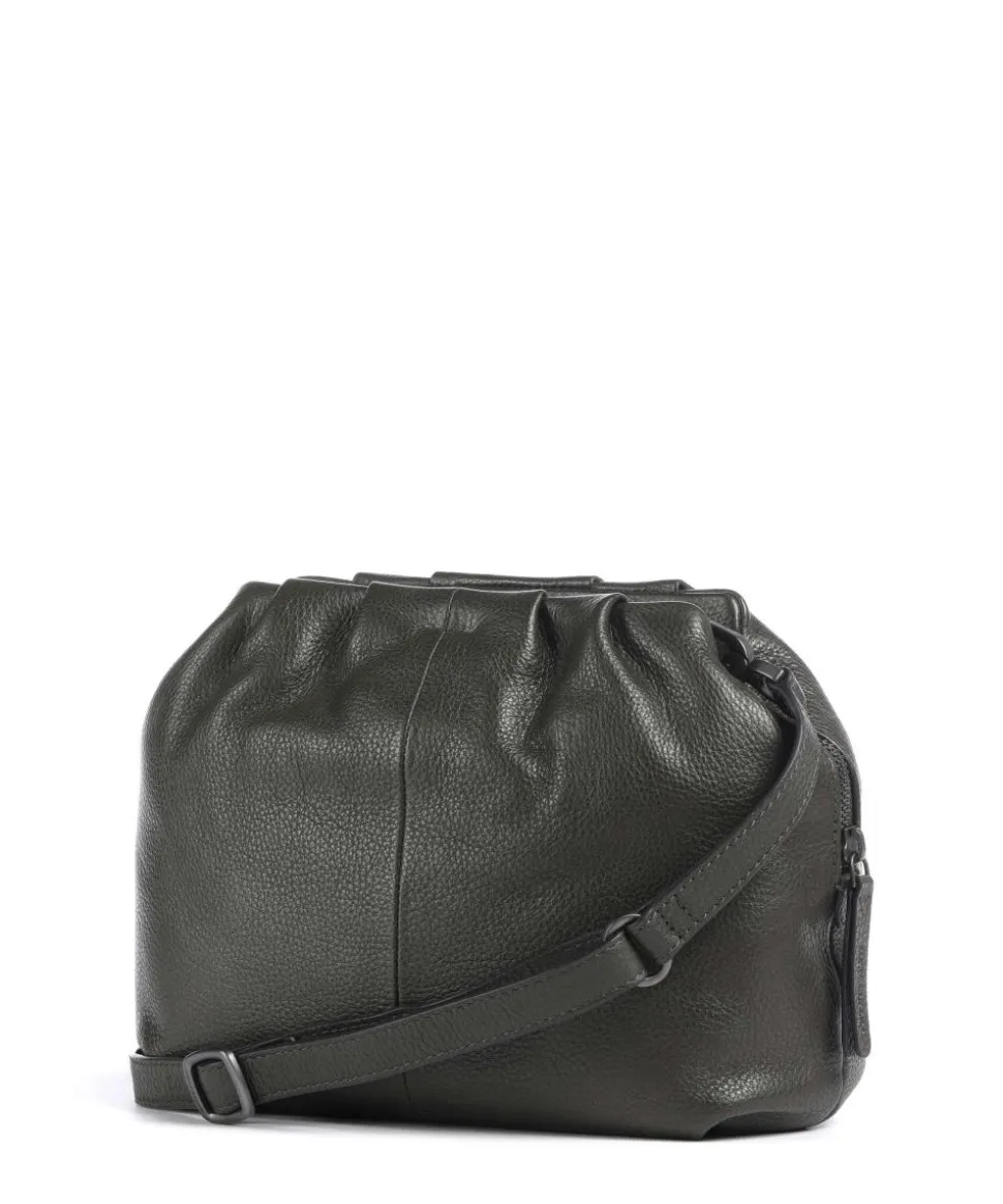 Philocalists Honey Umhängetasche genarbtes Leder khaki