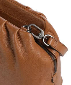 Philocalists Honey Umhängetasche genarbtes Leder braun