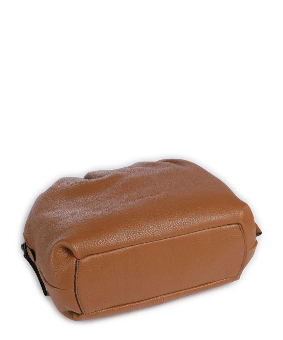 Philocalists Honey Umhängetasche genarbtes Leder braun