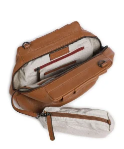 Philocalists Honey Umhängetasche genarbtes Leder braun