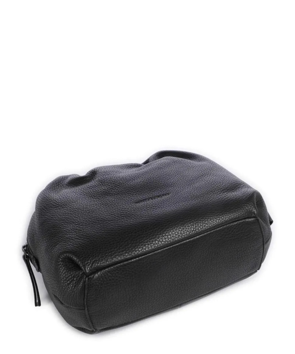 Philocalists Honey Umhängetasche genarbtes Leder schwarz