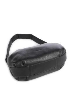 Philocalists Pearl Schultertasche genarbtes Leder schwarz