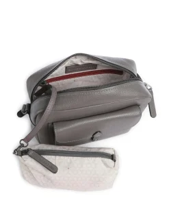 Philocalists Posh Umhängetasche genarbtes Leder dunkelgrau