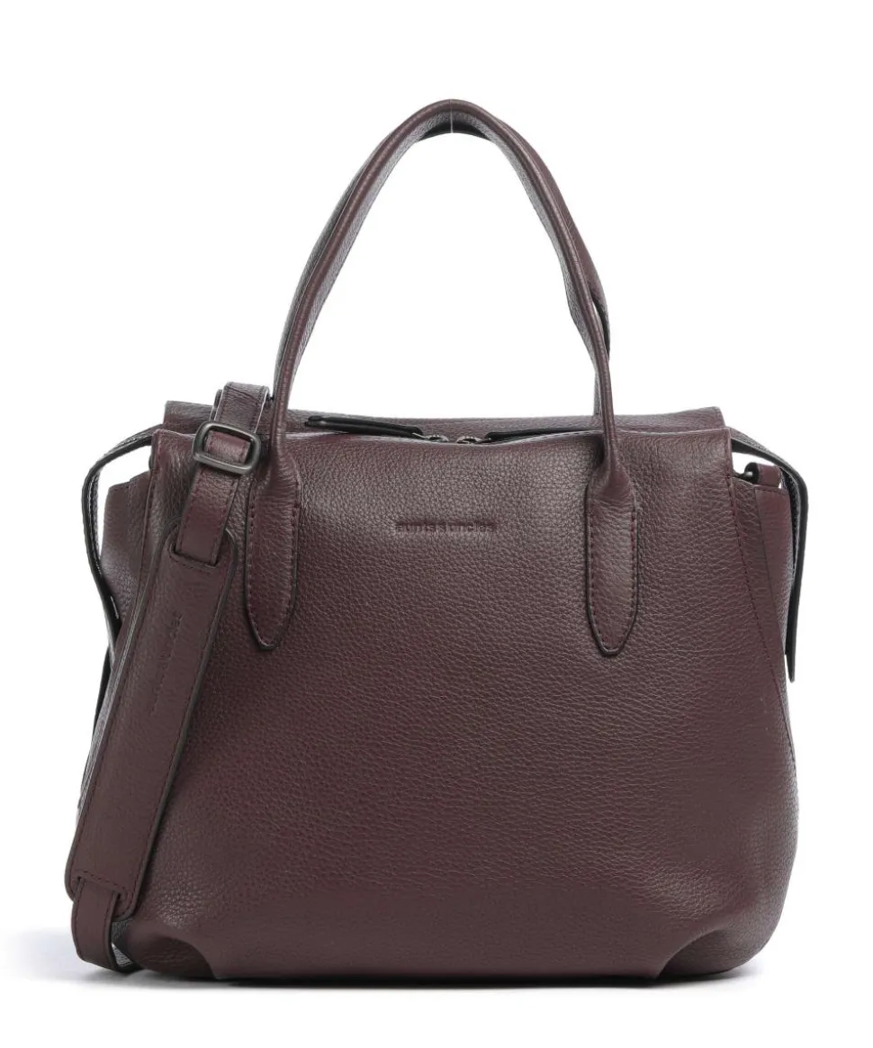 Philocalists Precious Handtasche genarbtes Rindsleder bordeaux