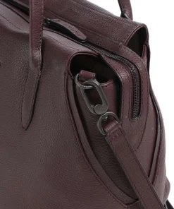 Philocalists Precious Handtasche genarbtes Rindsleder bordeaux