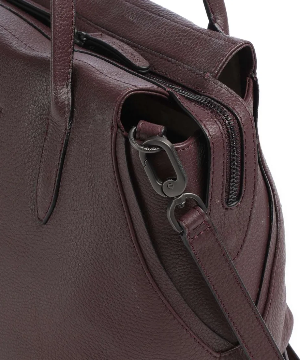 Philocalists Precious Handtasche genarbtes Rindsleder bordeaux