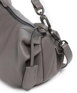 Philocalists Sparkle Beuteltasche genarbtes Leder grau