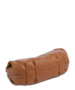 Philocalists Sparkle Beuteltasche genarbtes Leder braun