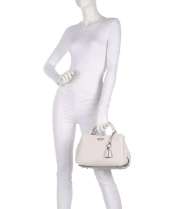 Phoebe Peony Debossed Handtasche Lederimitat creme