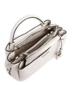 Phoebe Peony Debossed Handtasche Lederimitat creme