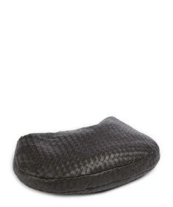 Piuma Nana Beuteltasche fein genarbtes Leder dunkelbraun