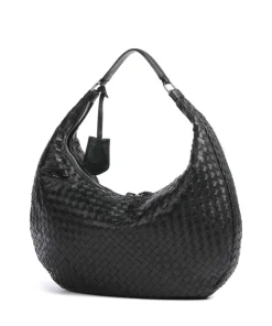 Piuma Nana Beuteltasche Lammleder schwarz