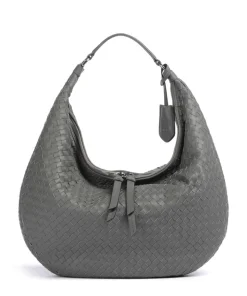 Piuma Nana Beuteltasche Lammleder grau