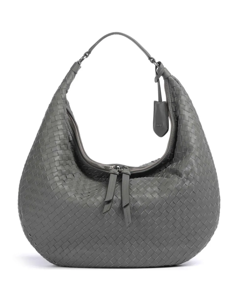 Piuma Nana Beuteltasche Lammleder grau