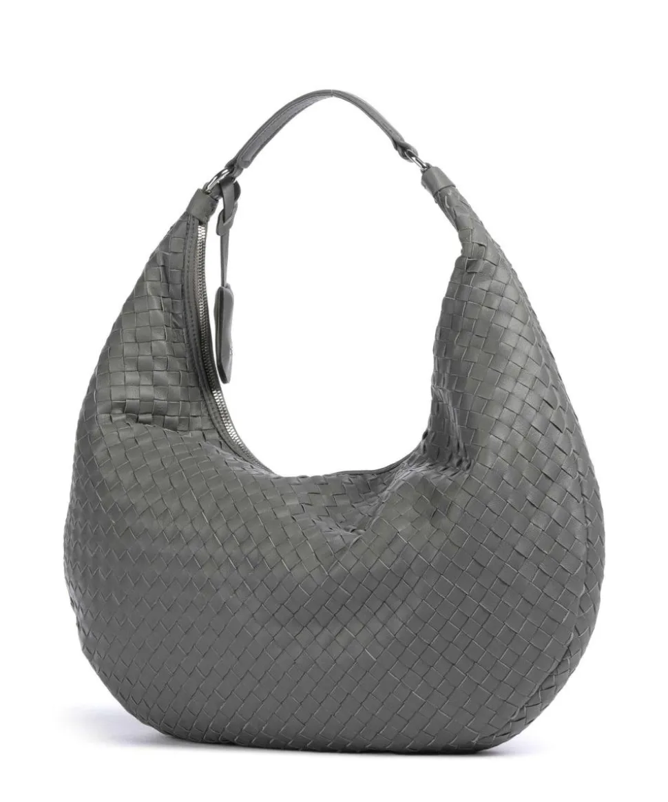 Piuma Nana Beuteltasche Lammleder grau