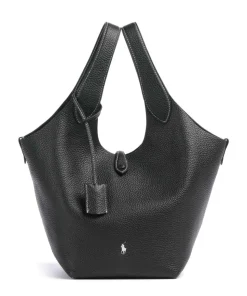 Play Medium Beuteltasche genarbtes Rindsleder schwarz