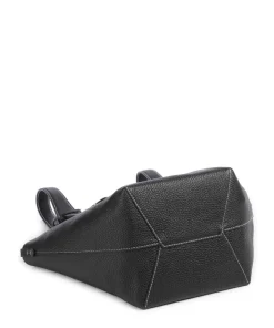 Play Medium Beuteltasche genarbtes Rindsleder schwarz