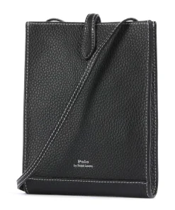 Play Umhängetasche genarbtes Rindsleder schwarz