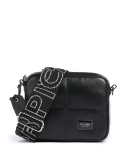 Plaza Umhängetasche weiches Rindsleder schwarz