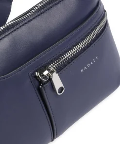 Pockets Umhängetasche fein genarbtes Rindsleder dunkelblau