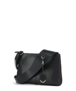 Pockets Umhängetasche fein genarbtes Rindsleder schwarz