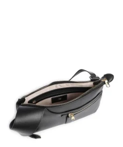 Pockets Umhängetasche fein genarbtes Rindsleder schwarz