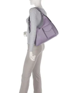 Polly Beuteltasche Lederimitat violett